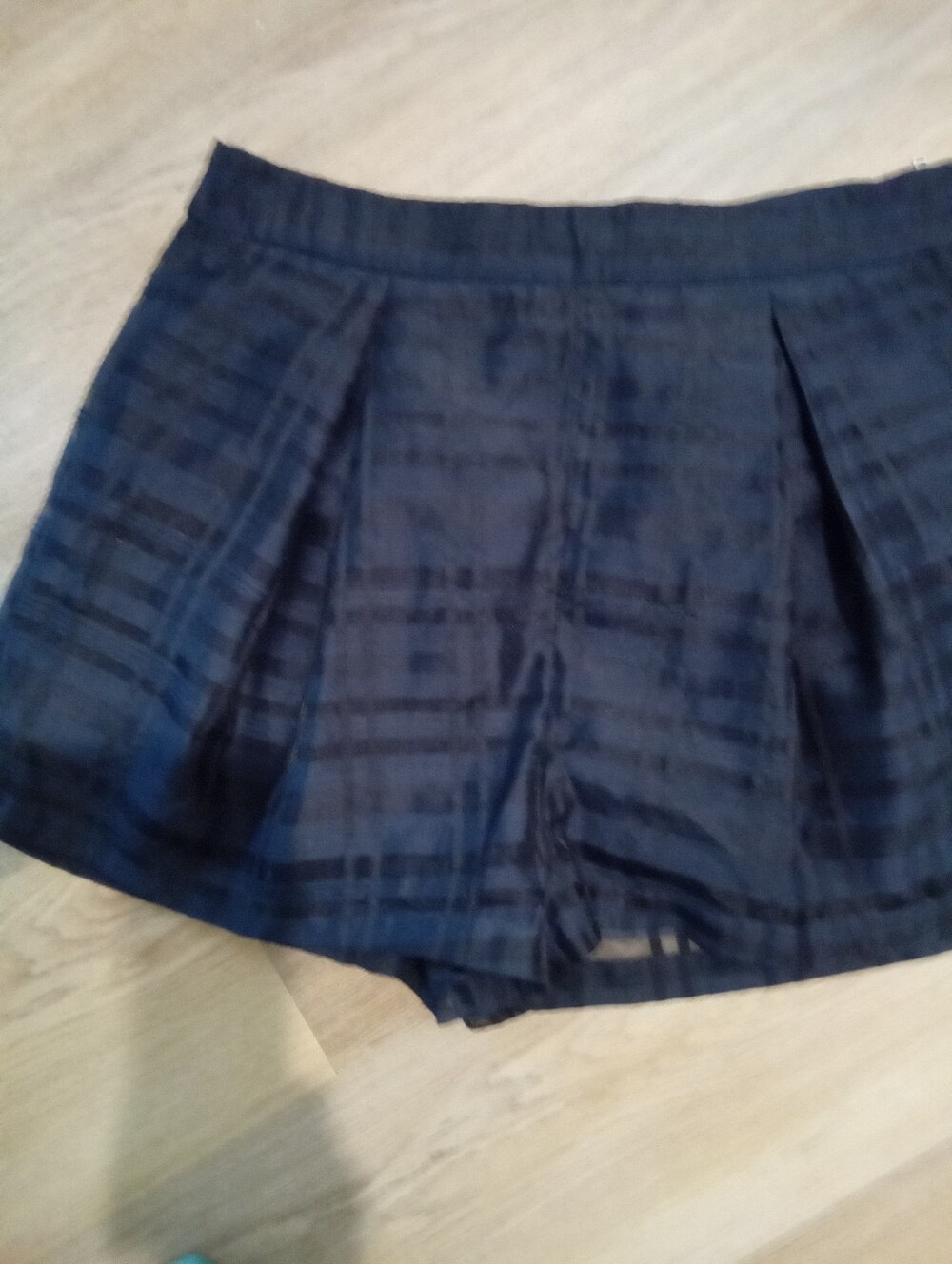English Factory Size L Navy Blue Lined Dress Shorts with Zide Zipper